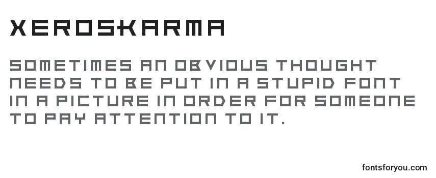 Шрифт XerosKarma