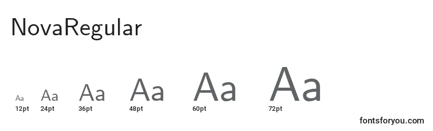 NovaRegular Font Sizes