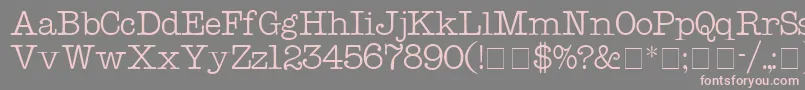 KeyboardDisplaySsi Font – Pink Fonts on Gray Background