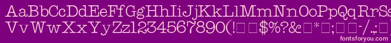 KeyboardDisplaySsi-Schriftart – Rosa Schriften auf violettem Hintergrund