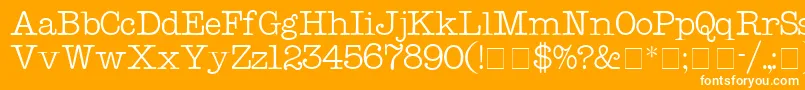 KeyboardDisplaySsi Font – White Fonts on Orange Background