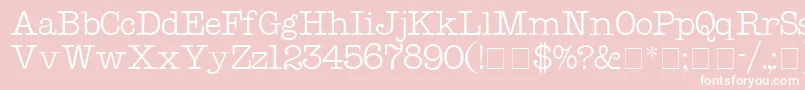 KeyboardDisplaySsi Font – White Fonts on Pink Background