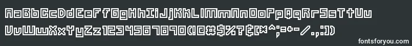 フォントUnlearned2Brk – 白い文字