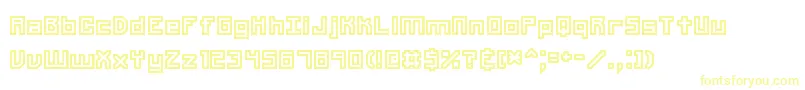 Unlearned2Brk Font – Yellow Fonts on White Background