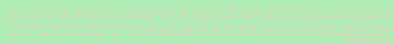 Indigodemon3Dital Font – Pink Fonts on Green Background