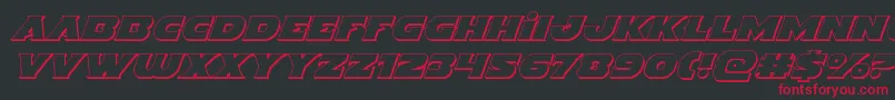 Indigodemon3Dital Font – Red Fonts on Black Background