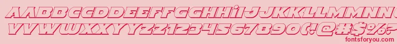 Indigodemon3Dital Font – Red Fonts on Pink Background