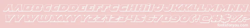 Indigodemon3Dital Font – White Fonts on Pink Background