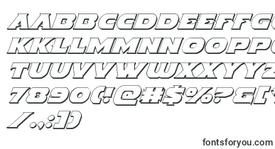  Indigodemon3Dital font