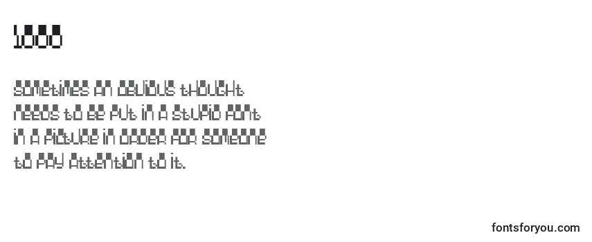 number 1 to 1000 in 100 fonts
