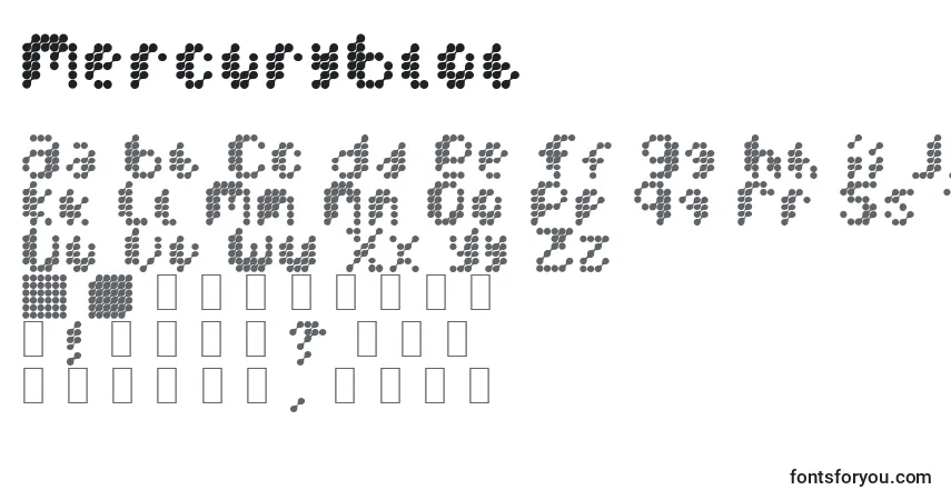 MercuryBlobフォント–アルファベット、数字、特殊文字