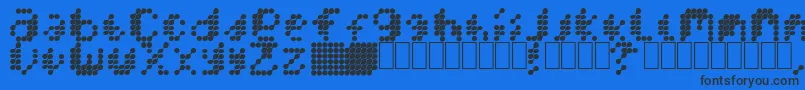 MercuryBlob Font – Black Fonts on Blue Background