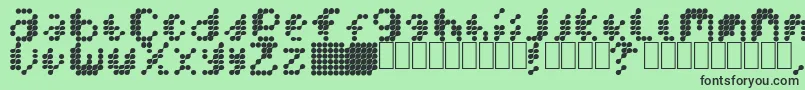 MercuryBlob Font – Black Fonts on Green Background