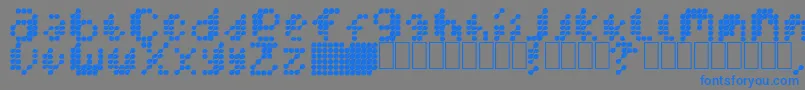 MercuryBlob Font – Blue Fonts on Gray Background