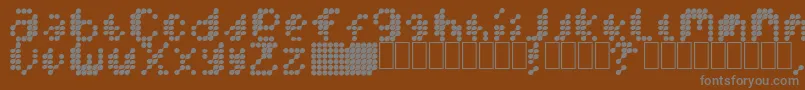 MercuryBlob Font – Gray Fonts on Brown Background