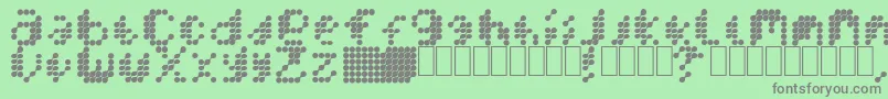 MercuryBlob Font – Gray Fonts on Green Background