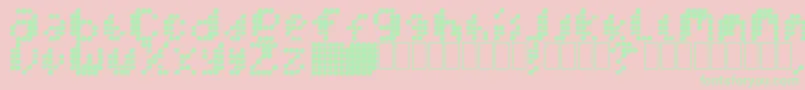 MercuryBlob Font – Green Fonts on Pink Background
