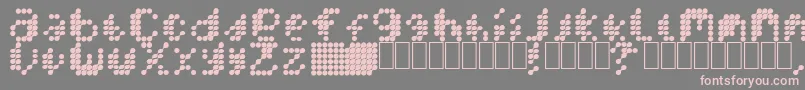 MercuryBlob Font – Pink Fonts on Gray Background