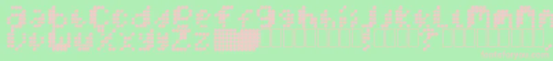 MercuryBlob Font – Pink Fonts on Green Background