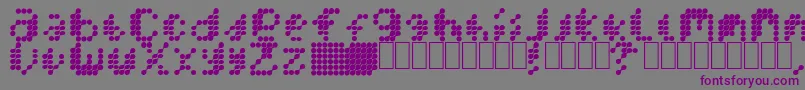 MercuryBlob Font – Purple Fonts on Gray Background