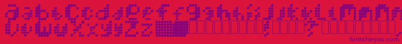 fuente MercuryBlob – Fuentes Moradas Sobre Fondo Rojo