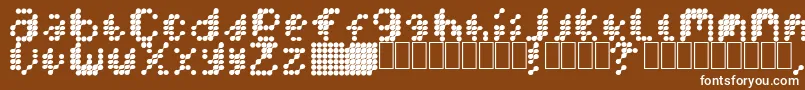 MercuryBlob Font – White Fonts on Brown Background