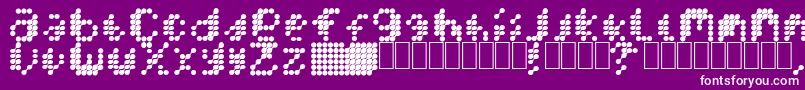 MercuryBlob Font – White Fonts on Purple Background