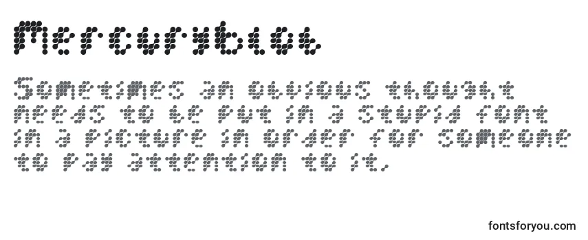Обзор шрифта MercuryBlob