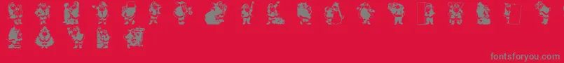 RypNat Font – Gray Fonts on Red Background