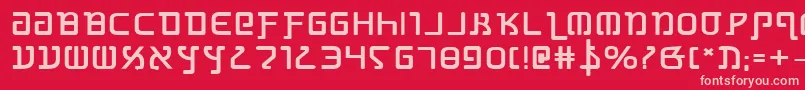 Grimlordbe Font – Pink Fonts on Red Background