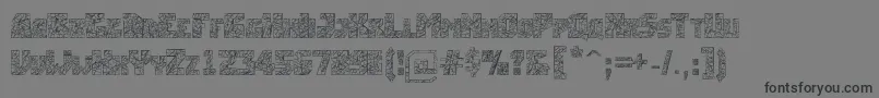 Breakingtime Font – Black Fonts on Gray Background