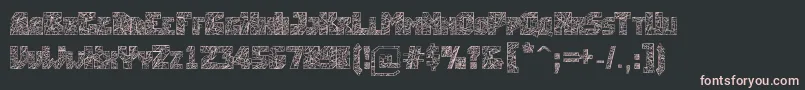 Breakingtime Font – Pink Fonts on Black Background