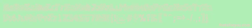 フォントBreakingtime – 緑の背景にピンクのフォント