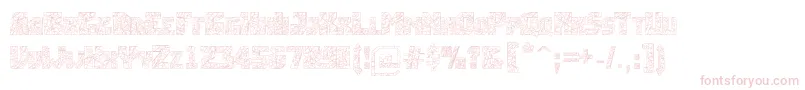 Шрифт Breakingtime – розовые шрифты на белом фоне