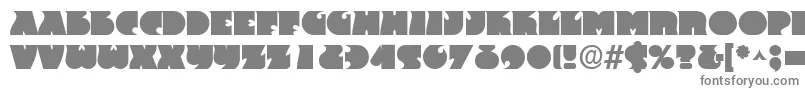FranticRegular-Schriftart – Graue Schriften auf weißem Hintergrund