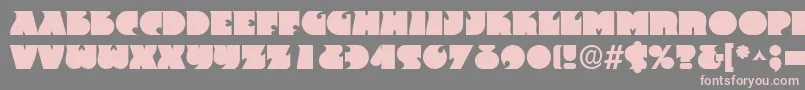 FranticRegular Font – Pink Fonts on Gray Background