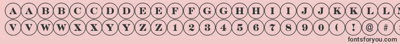 ADiscoserif Font – Black Fonts on Pink Background