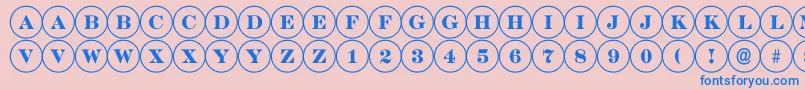 ADiscoserif Font – Blue Fonts on Pink Background