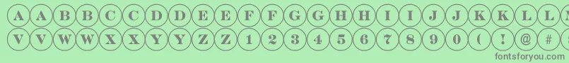 ADiscoserif Font – Gray Fonts on Green Background