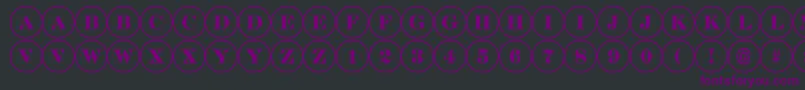 ADiscoserif-Schriftart – Violette Schriften auf schwarzem Hintergrund