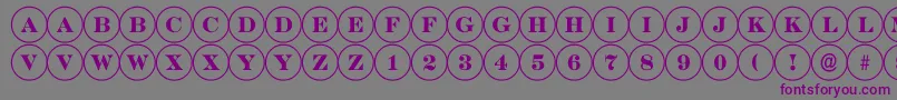 ADiscoserif Font – Purple Fonts on Gray Background