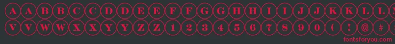ADiscoserif Font – Red Fonts on Black Background