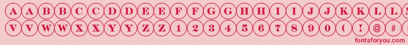 ADiscoserif Font – Red Fonts on Pink Background