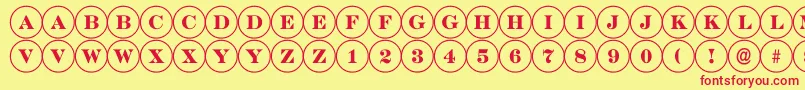 ADiscoserif Font – Red Fonts on Yellow Background