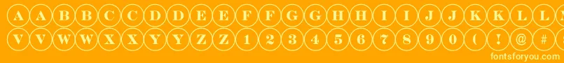 More about ADiscoserif Font ADiscoserif Font – Yellow Fonts on Orange Background