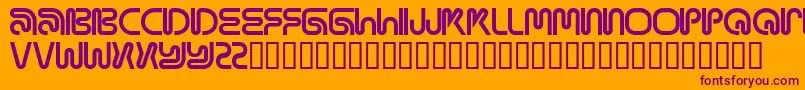 Mama ffy Font – Purple Fonts on Orange Background