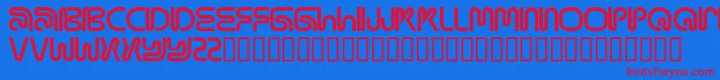 フォントMama ffy – 赤い文字の青い背景