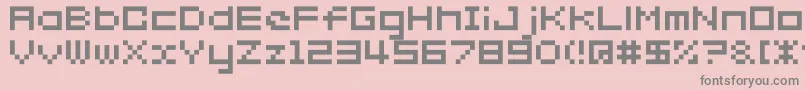 Somybmp027 Font – Gray Fonts on Pink Background