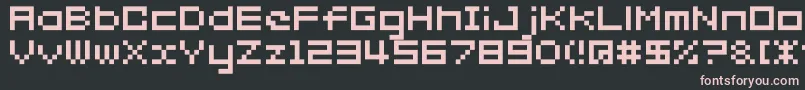 Somybmp027 Font – Pink Fonts on Black Background
