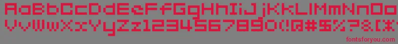 Weitere Informationen zur Somybmp027-Schriftart Somybmp027-Schriftart – Rote Schriften auf grauem Hintergrund